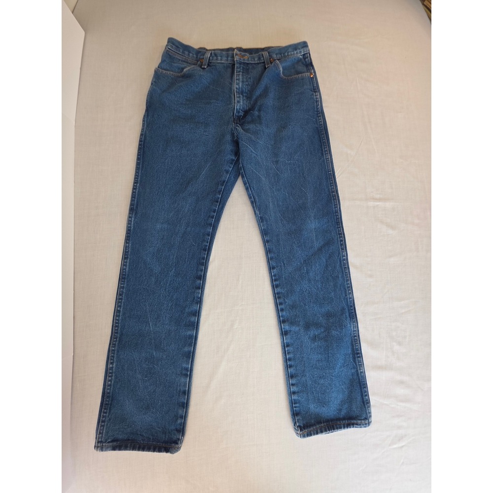 Wrangler Jeans 13MWZ Cowboy Cut Original Fit Straight Leg 36x32 Blue Western Men
